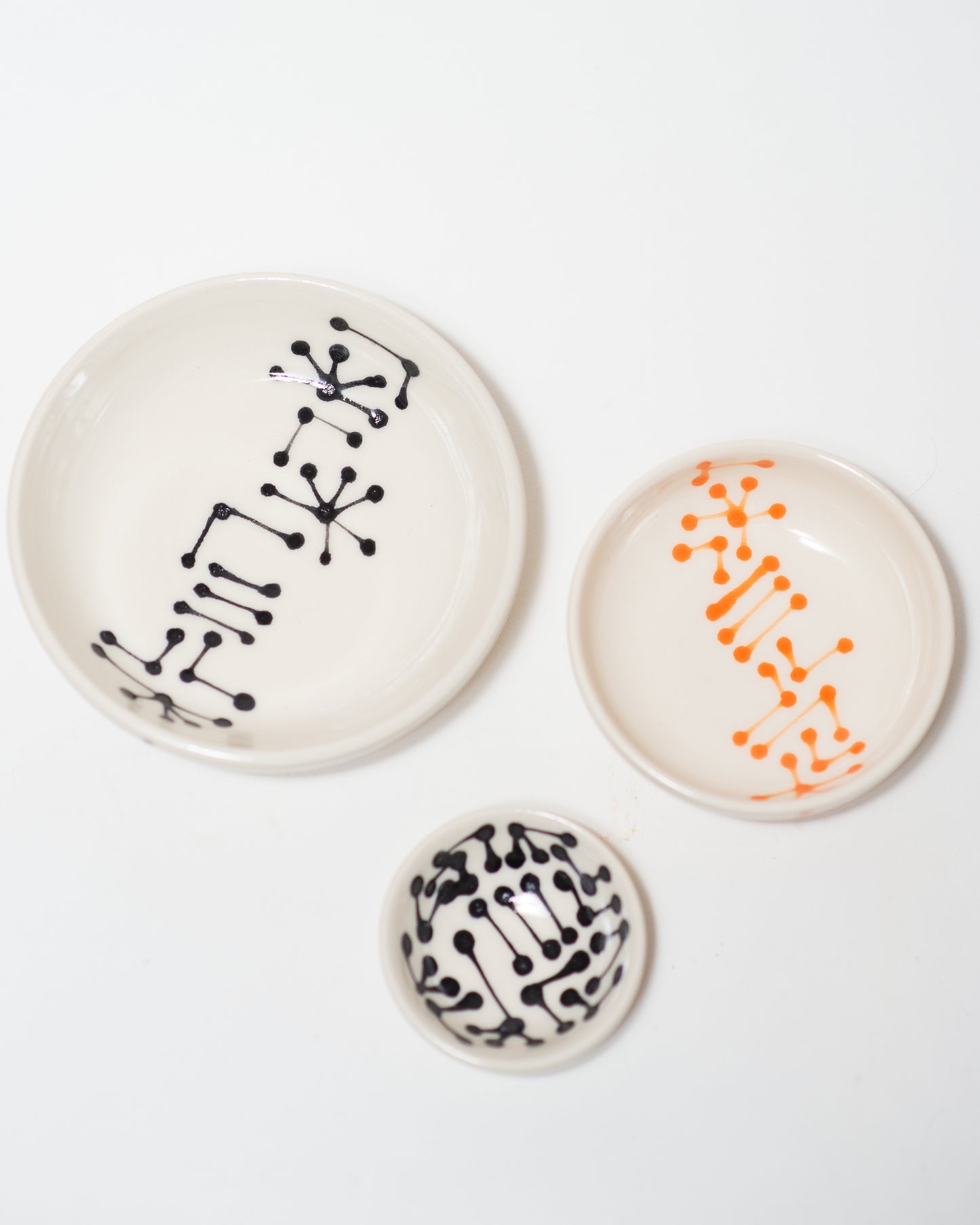 Connected Nesting Mini Bowls, set of three