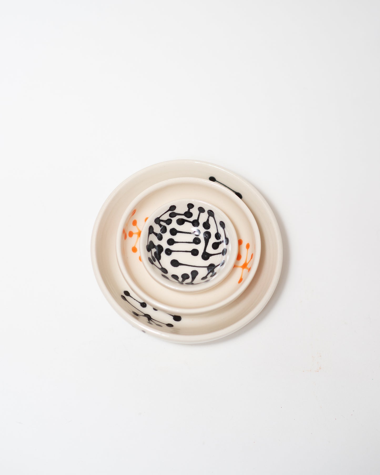 Connected Nesting Mini Bowls, set of three