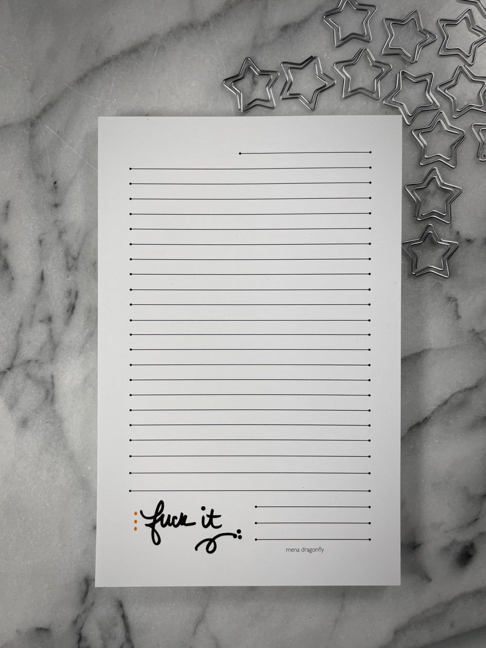 fuck it writing pad